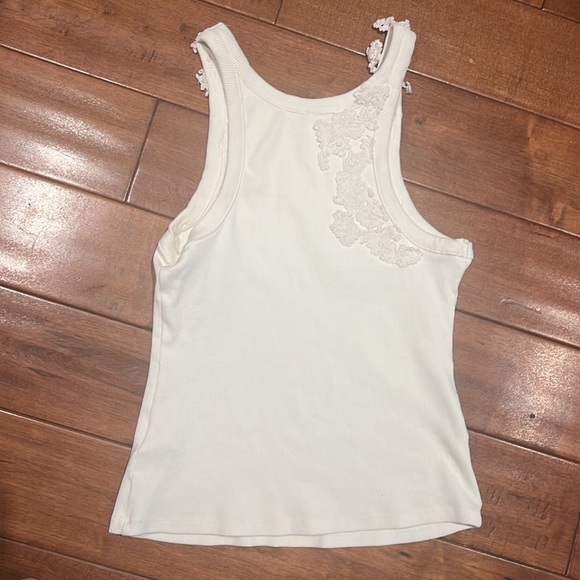 Structured, ribbed Anthropologie tank top - Picture 3 of 3